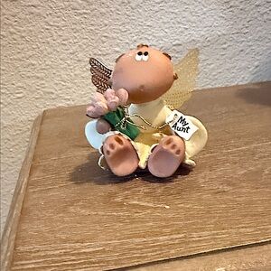 Angel Figurine with Flowers
